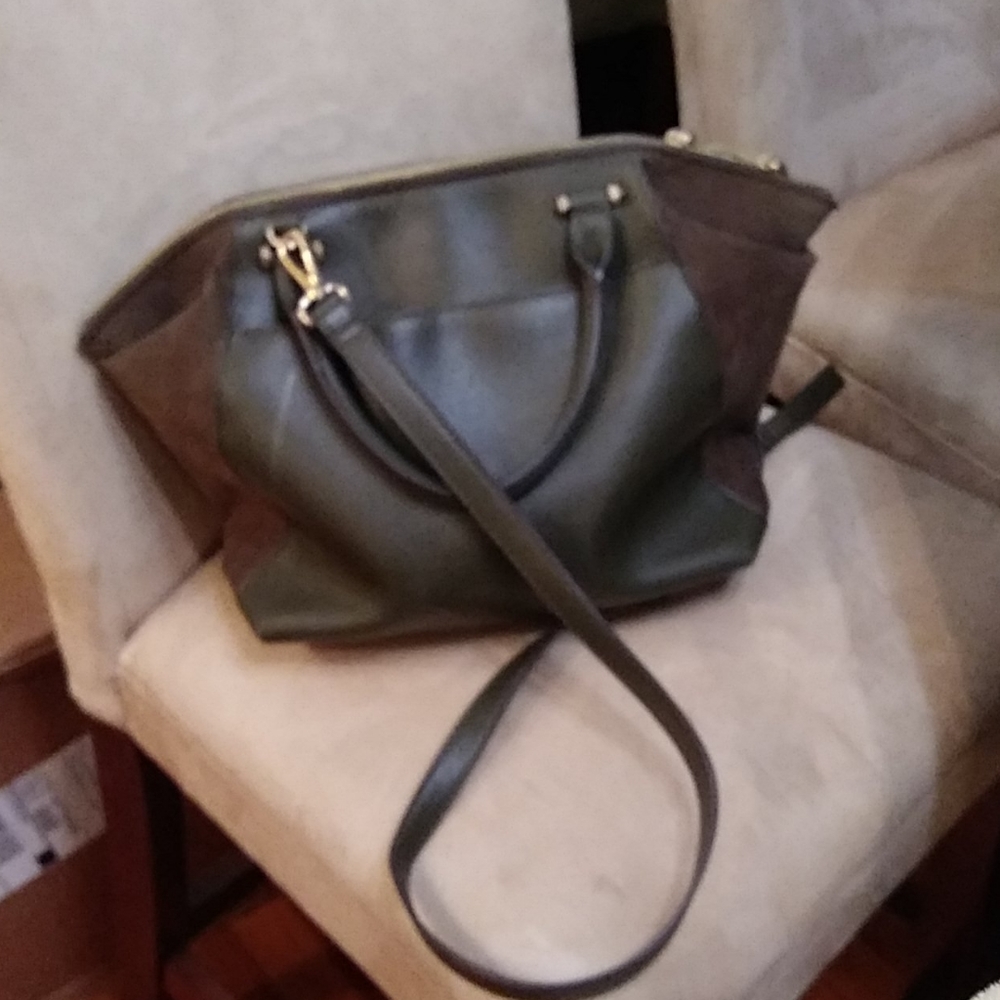 Inc olive multi useful hobo style bag